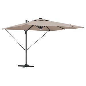 vidaXL Roma Parasol 286 x 284 x 270 cm Aluminium og Polyester