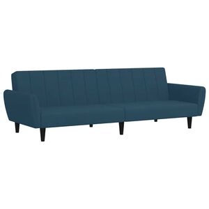 vidaXL 2-personers sovesofa fl&oslash;jl bl&aring;