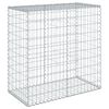 vidaXL gabionkurv med cover 100x50x100 cm galvaniseret jern