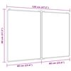 vidaXL magnetisk whiteboard 120x80x1,7 cm foldbart aluminium
