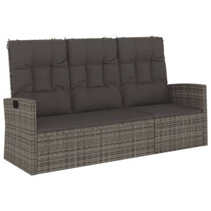 vidaXL haveb&aelig;nk med hynder 173 cm polyrattan gr&aring;