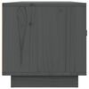 vidaXL tv-bord 80x34x35 cm massivt fyrretræ grå