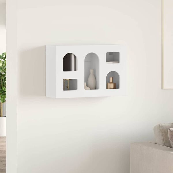 vidaXL H&aelig;ngeskab med hylde Hvid 60 x 20 x 40 cm Konstrueret tr&aelig;