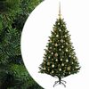 vidaXL Kunstig juletr&aelig; med kugler 120 cm 150 LED'er Varm hvid
