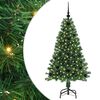 vidaXL Kunstigt juletr&aelig; med stativ Gr&oslash;n 120 cm PVC og St&aring;l og Plastik