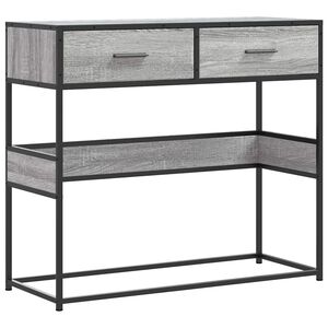 vidaXL konsolbord 90x35x80 cm konstrueret tr&aelig; gr&aring; sonoma-eg