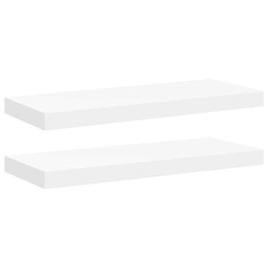 vidaXL v&aelig;ghylder 2 stk. 60x23,5x3,8 cm MDF hvid