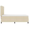 vidaXL Box spring seng med madras Creme 140 x 200 cm Stof
