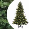 vidaXL Kunstigt Hinged Juletr&aelig; 120 cm 150 LED'er Varm hvid