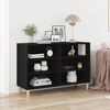 vidaXL Sideboard Sort eg 103,5 x 35 x 70 cm Konstrueret tr&aelig;