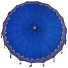 vidaXL Balinesisk Parasol Bl&aring; 185 x 185 x 260 cm