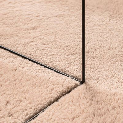 vidaXL gulvtæppe HUARTE 60x110 cm kort luv og vaskbart rosa