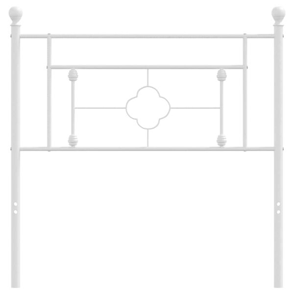 vidaXL udskiftningsgavl 90 cm metal hvid