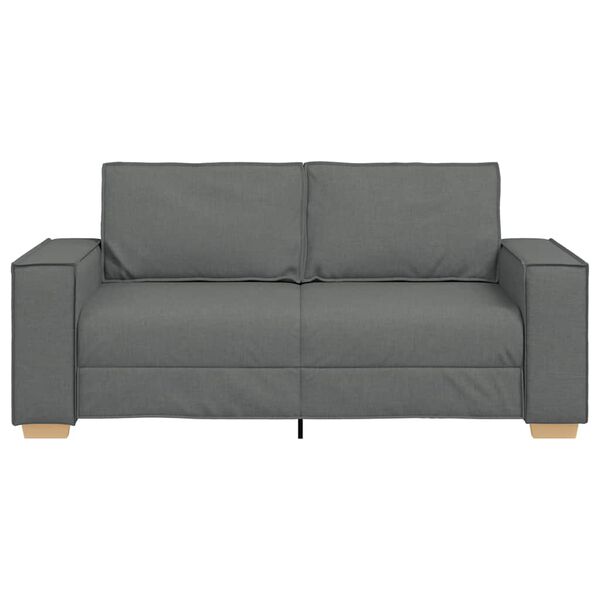vidaXL 2-personers sofa m&oslash;rkegr&aring; 180x78x84 cm stof