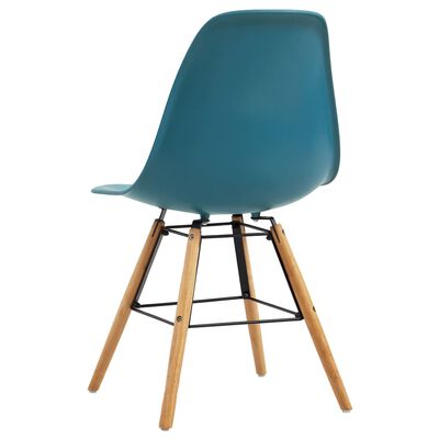 vidaXL spisebordsstole 4 stk. plastik turkis