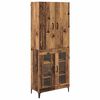 vidaXL Highboard Gammelt tr&aelig; 69,5 x 34 x 180 cm Konstrueret tr&aelig;