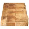 vidaXL bordplade 180x30x3,8 cm naturlig kant massivt ru mangotr&aelig;