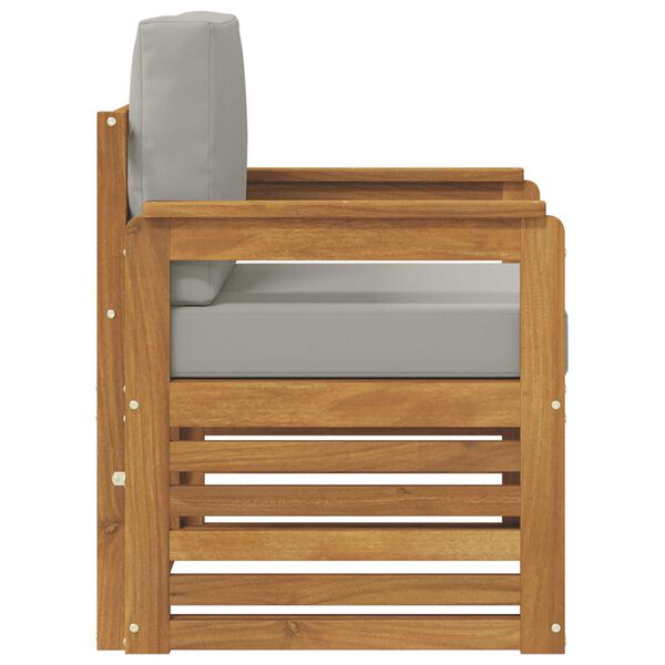 vidaXL Udend&oslash;rs sofagruppe med pude Naturfarvet 71 x 63 x 73 cm