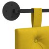 vidaXL H&aelig;ngende Hovedgavl V&aelig;gmonteret Gul 150 x 55 x 7 cm Fl&oslash;jl