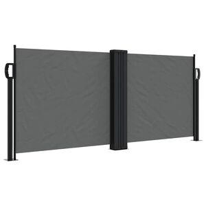 vidaXL sammenrullelig sidemarkise 100 x 600 cm antracitgr&aring;