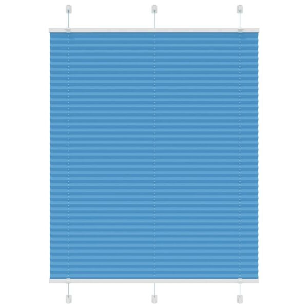 vidaXL Pliss&eacute;gardin Bl&aring; 105x100 cm Stofbredde 104,4 cm Polyester