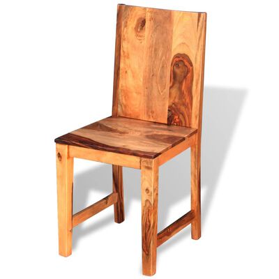 vidaXL 6 stk. spisebordsstole i solidt sheeshamtræ