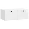 vidaXL V&aelig;gh&aelig;ngt TV-skab 78,5 x 41 x 30 cm Hvid h&oslash;jglans