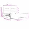 vidaXL Box spring seng med hovedg&aelig;rde Lysegr&aring; 180 x 200 cm Fl&oslash;jl