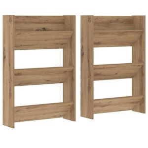 vidaXL Sko skab 2 stk. 60 x 18 x 90 cm Konstrueret tr&aelig; Artisan-eg