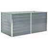 vidaXL h&aelig;vet havekasse 160 x 80 x 77 gr&aring;t galvaniseret st&aring;l