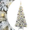 vidaXL Kunstigt Hinged Juletr&aelig; med 300 LED'er Hvid 180 cm PE og PVC