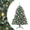 vidaXL Kunstigt juletr&aelig; Gr&oslash;n 120 cm PVC og plastik og st&aring;l