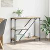 vidaXL Konsolbord Artisan Egetr&aelig; 88,5 x 30 x 75 cm Konstrueret tr&aelig;