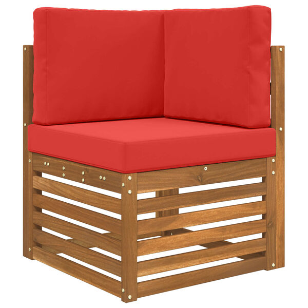 vidaXL Udend&oslash;rs Sofa Pude 3 pcs R&oslash;d Polyester