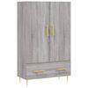 vidaXL skab 69,5x31x115 cm konstrueret tr&aelig; gr&aring; sonoma-eg