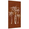 vidaXL udend&oslash;rs v&aelig;gdekoration 105x55 cm palmedesign cortenst&aring;l
