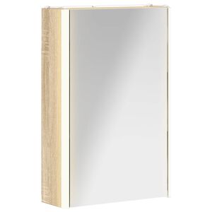 vidaXL Badev&aelig;relsesspejlskab Sonoma eg 33 x 11,5 x 50 cm
