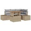 vidaXL Havesofa S&aelig;t 5 stk. Beige og gr&aring;