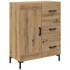 vidaXL Highboard med skuffe 2 pcs Artisan Egetr&aelig; Konstrueret tr&aelig;