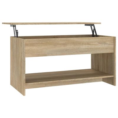 vidaXL sofabord 102x50x52,5 cm konstrueret træ sonoma-eg