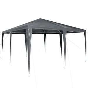 vidaXL Party Tent Antracit 400 x 400 x 266 cm Polyethylen og st&aring;l