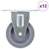 vidaXL faste hjul 12 stk. 75 mm