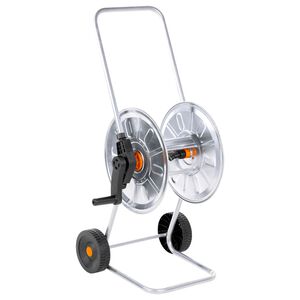 vidaXL slangetromle til 50 m 1/2" eller 35 m 3/4" slange st&aring;l