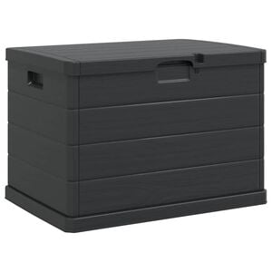 vidaXL Have Opbevaringskasse Plastik 77,5 x 54,5 x 53 cm Antracit