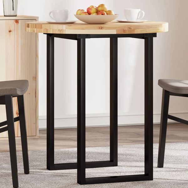 vidaXL bordplade &Oslash;70x4 cm rund massivt akacietr&aelig;