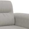 vidaXL 3-personers sofa 180 cm mikrofiberstof lysegr&aring;