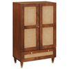 vidaXL H&oslash;j Bord Brun 60 x 33,5 x 100 cm Massivt mangotr&aelig;
