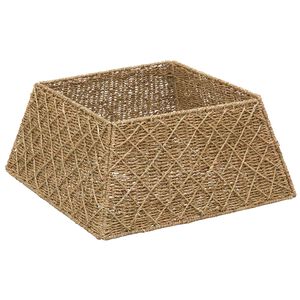 vidaXL Juletr&aelig;krave Firkantet Naturfarvet 50 x 50 x 25 cm S&oslash;gr&aelig;s