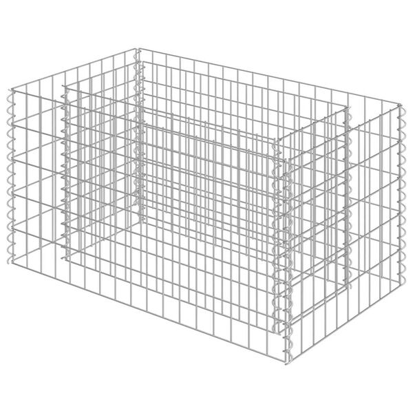 vidaXL gabion-højbed 90x50x50 cm galvaniseret stål