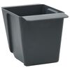 vidaXL Blomsterkasser til Euro-paletter 12 pcs Gr&aring; 13,5 x 9 x 9,5 cm